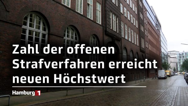 Die Zahl der offenen Strafverfahren ist in Hamburg gestiegen