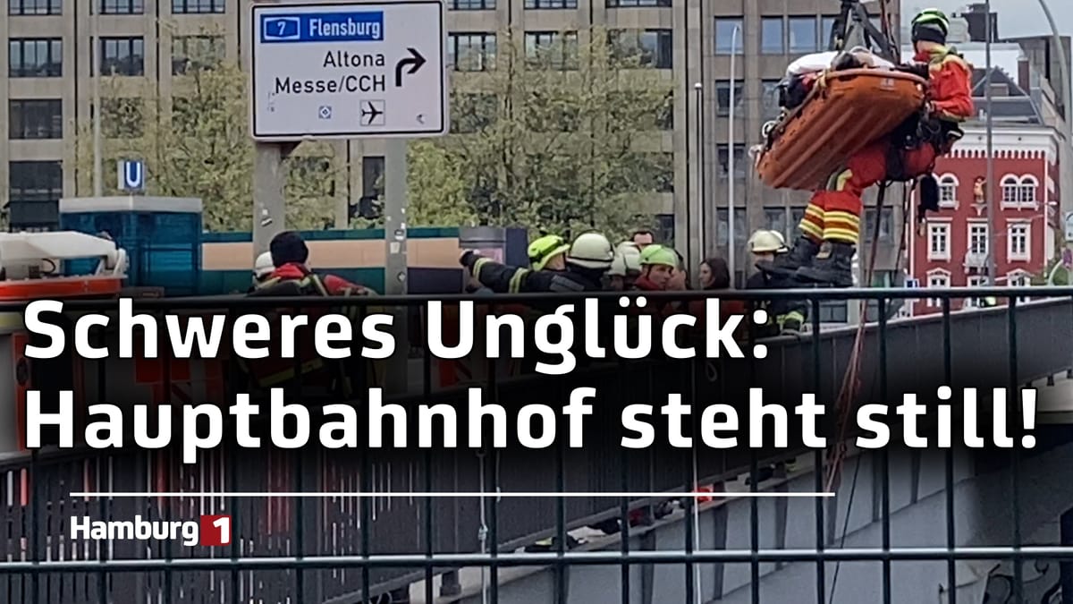 Arbeiter bei Unfall am Bahnhof eingeklemmt und verletzt: S-Bahn und Fernverkehr komplett gesperrt