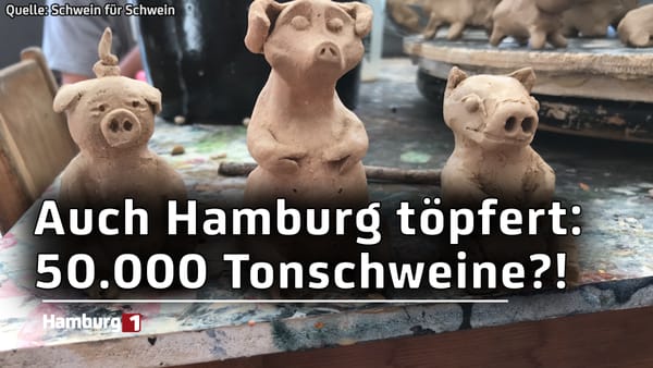 Auch in Hamburg wird getöpfert: Initiative will mit 50.000 Tonschweinen ein Zeichen setzen