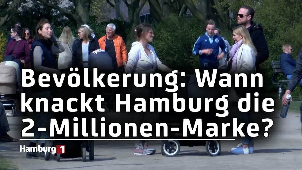 Immer mehr Menschen in Hamburg - In diesem Jahr knackt Hamburg die 2-Millionen-Marke