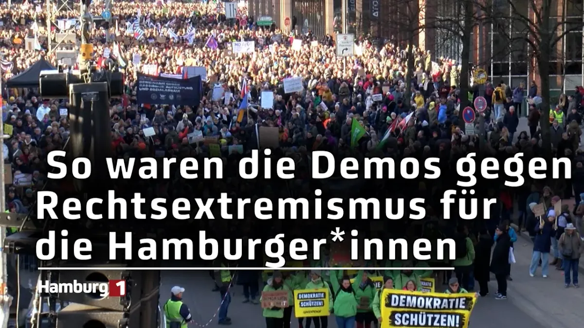 Zwei Demos gegen Rechtsextremismus: So war es für die Hamburgerinnen und Hamburger