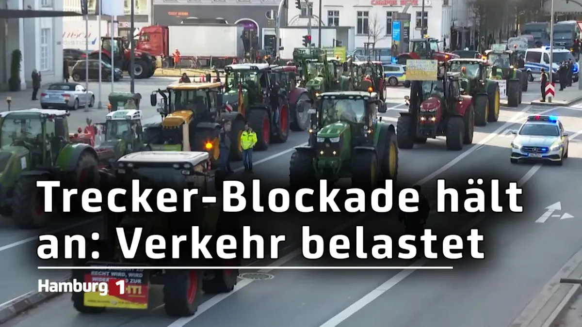 Trecker-Blockade hält an: Noch immer Staus und Sperrungen