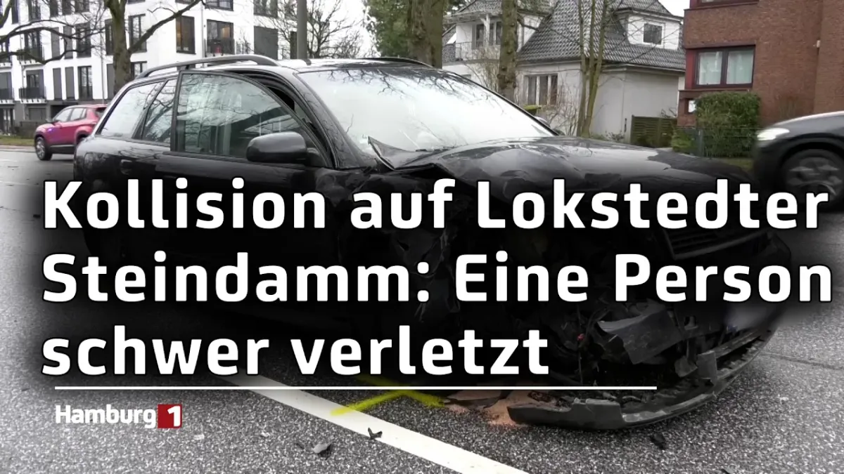 Lokstedter Steindamm: Zwei PKW miteinander kollidiert