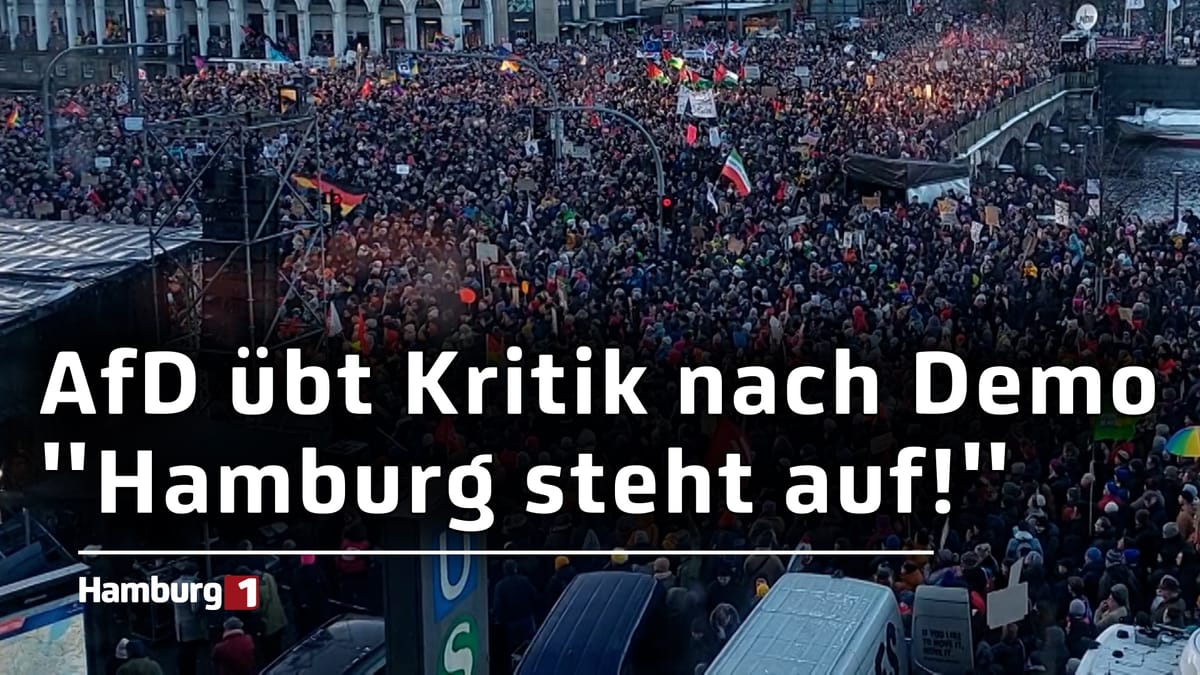Reaktionen nach "Hamburg steht auf!": Lob und Kritik für über 80.000 Menschen