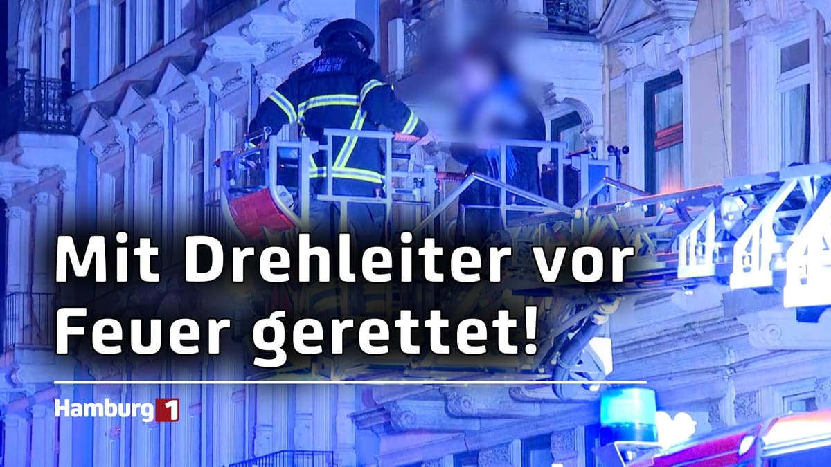 Feuer in der Stresemannstraße: Einsatzkräfte retten drei Personen aus dem Gebäude