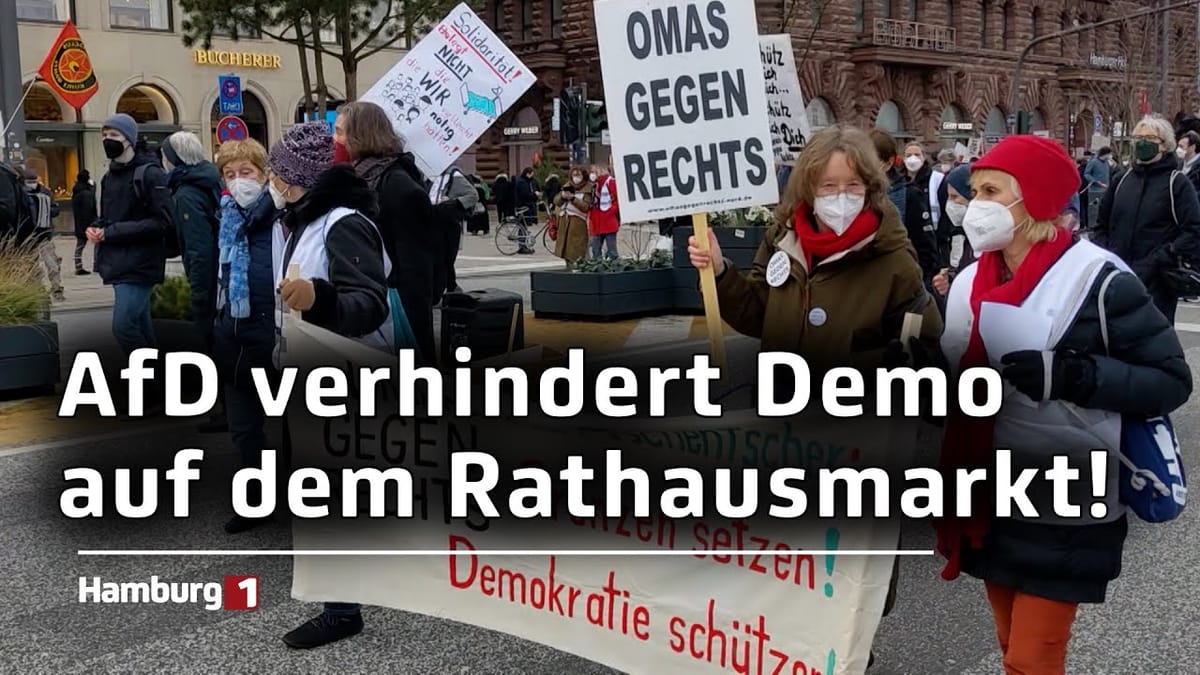 "Hamburg steht auf!"-Demo wird auf den Jungfernstieg verlegt: Hintergrund ist spontane AfD-Sitzung