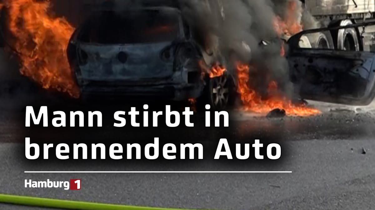 Tödlicher Unfall an A7: Auto fährt auf parkenden LKW auf und fängt Feuer