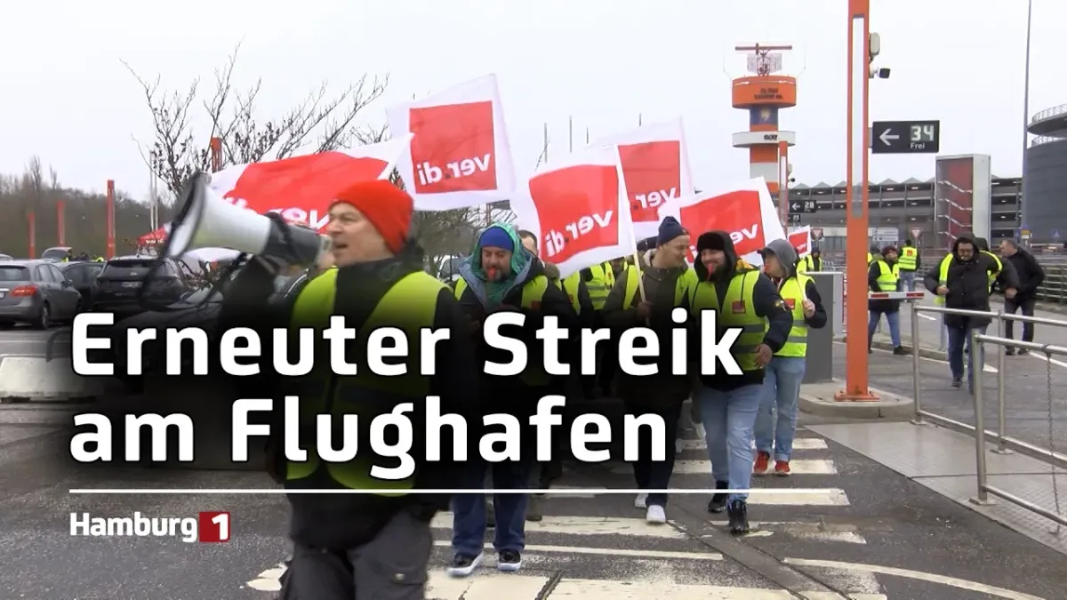 Auch in Hamburg: Lufthansa-Personal streikt am Flughafen