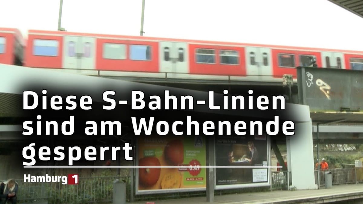 S-Bahn-Sperrung am Wochenende: Hier fahren am Samstag und Sonntag nur Busse!