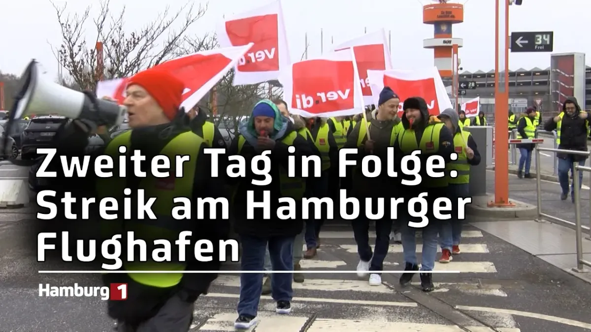 Erneuter Streik am Hamburger Flughafen: Bodenverkehrsdienste legen Arbeit nieder