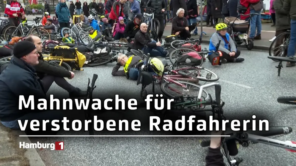 Nach einem tödlichen Unfall in Eidelstedt: Mahnwache für verstorbene Radfahrerin