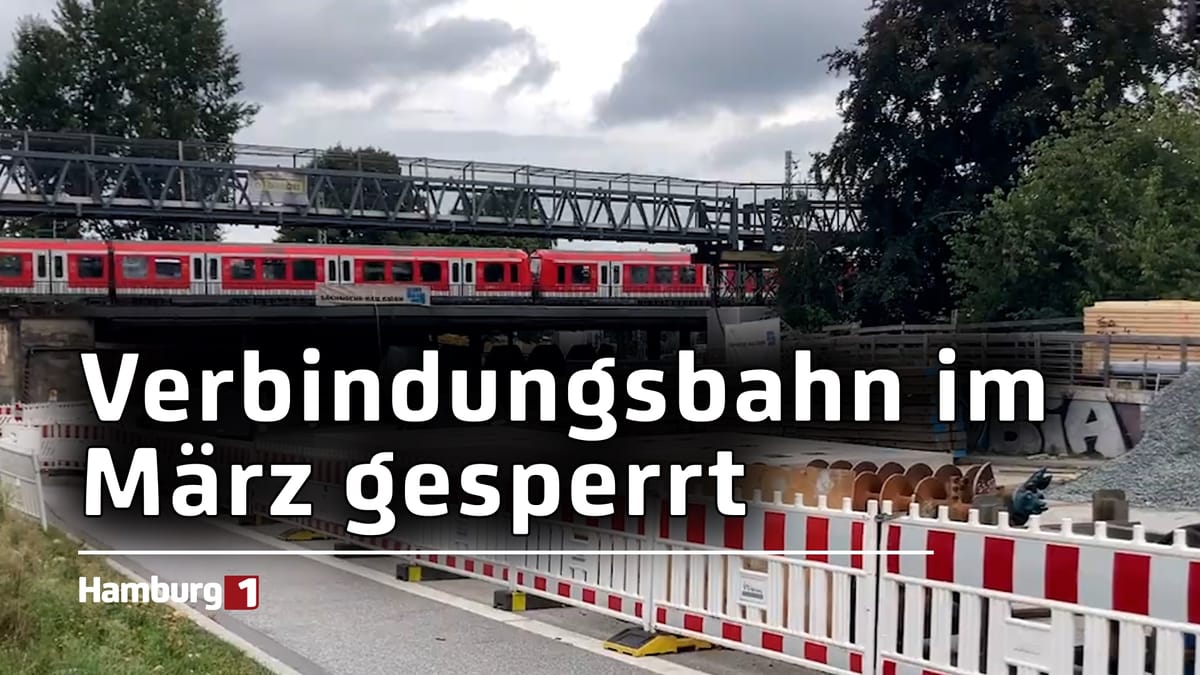 Verbindungsbahn zwischen Hamburg-Hauptbahnhof und Hamburg-Altona gesperrt