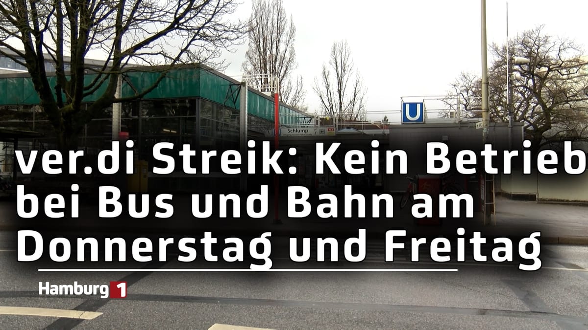 ver.di Streik: Kein Betrieb von U-Bahnen und Buslinien am Donnerstag und Freitag