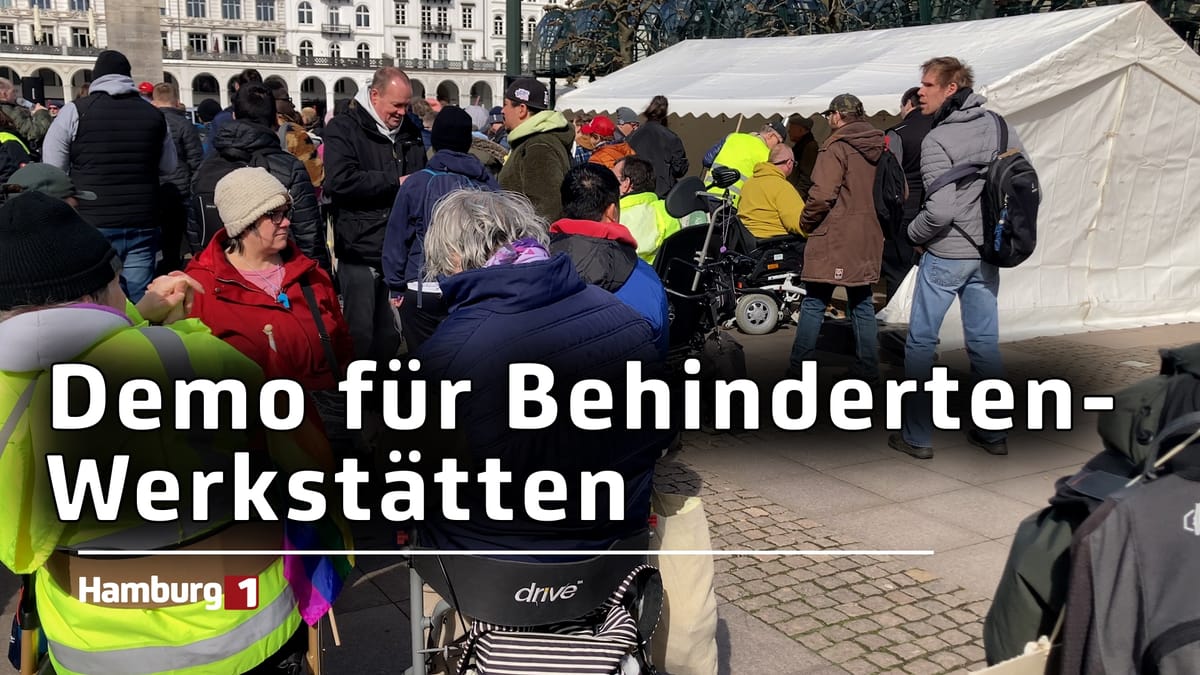 Rathausmarkt: Werkstatträte Hamburg fordert bessere Arbeitsmöglichkeiten für Behinderte