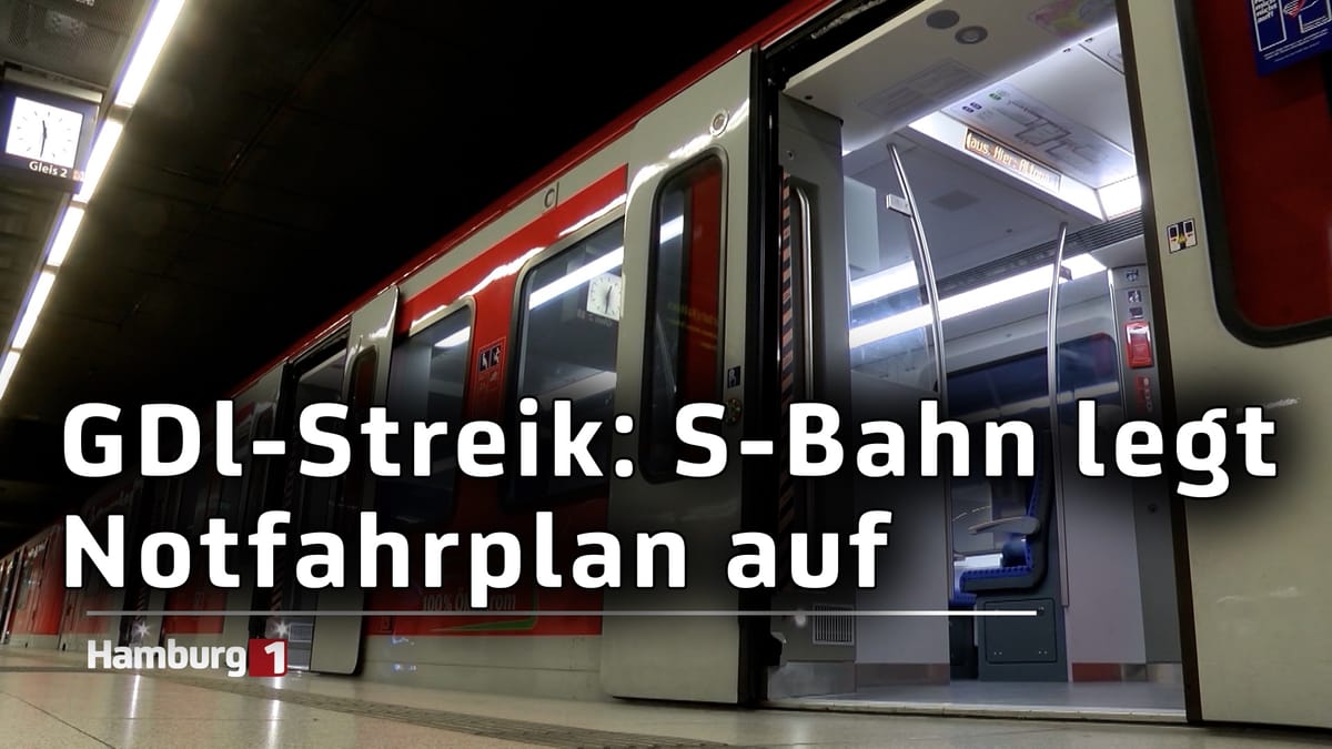 Streik: Notfahrplan der Hamburger S-Bahn