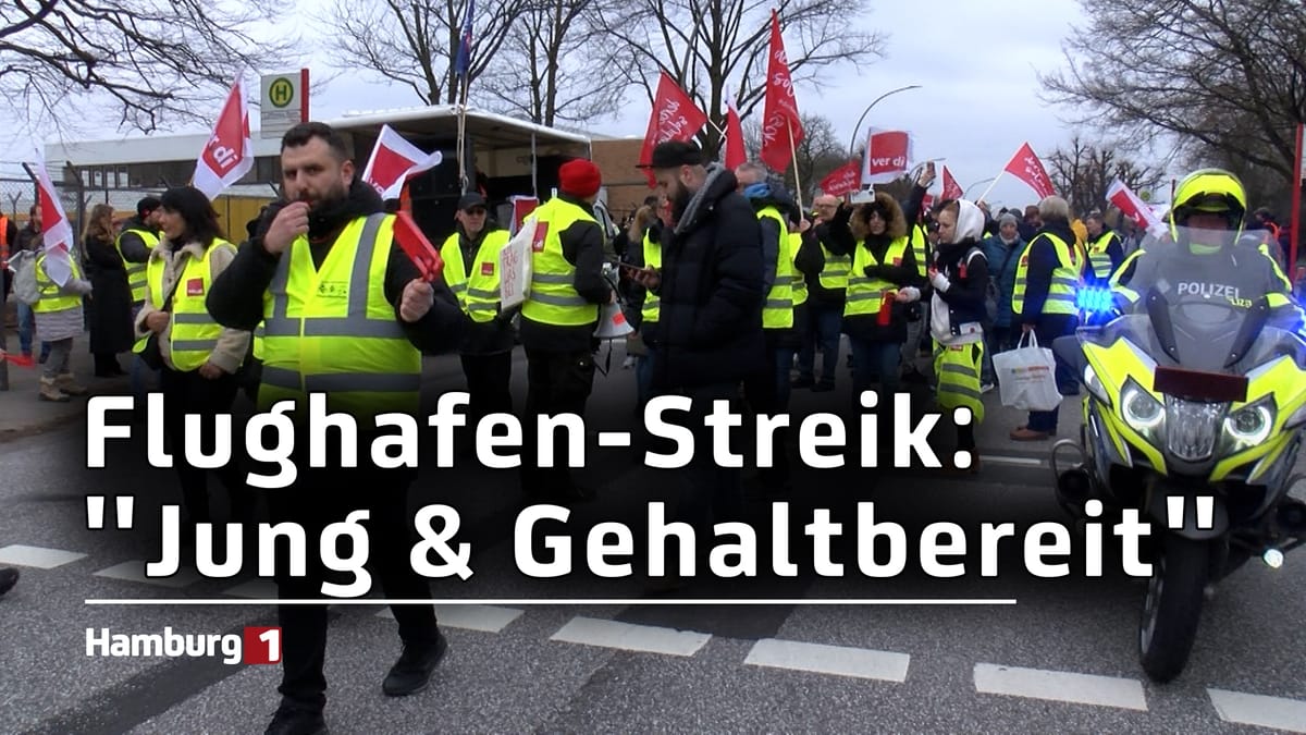 Flughafen-Streik: Ver.di ist "Jung und Gehaltbereit"