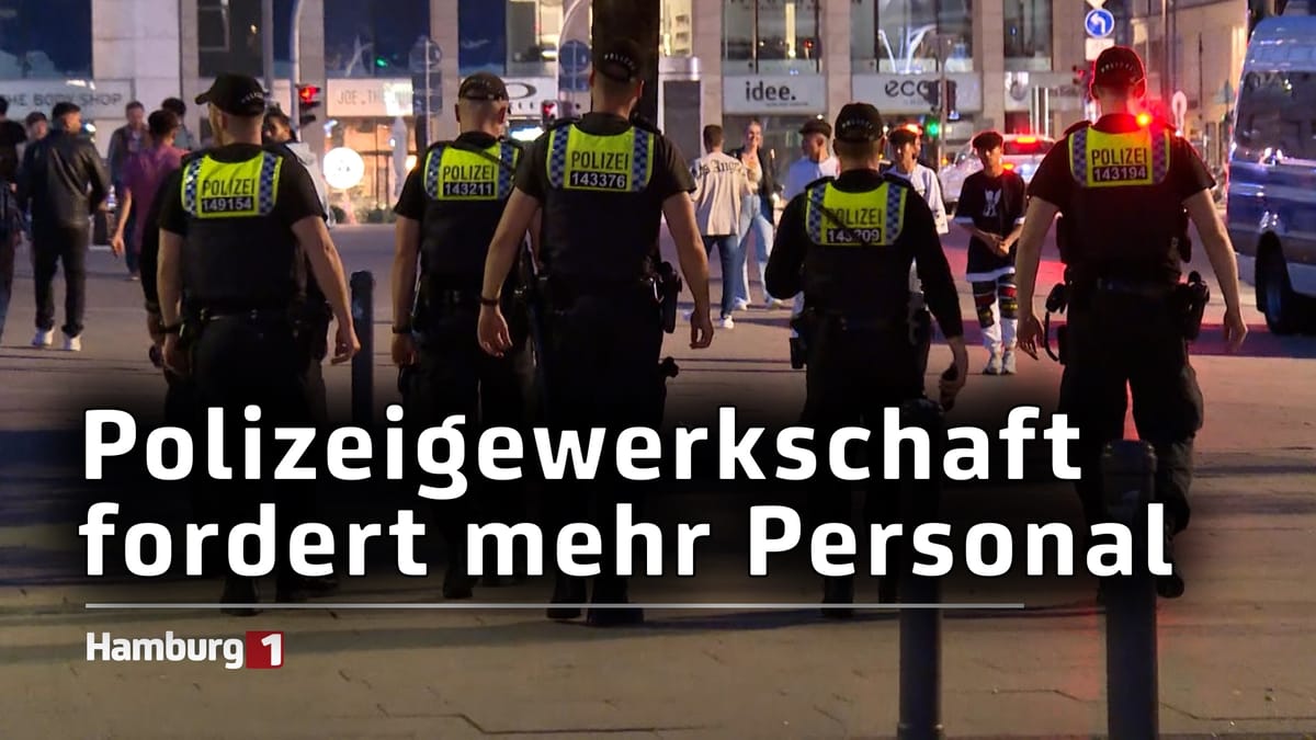 Steigende Gewalt in Deutschland: Hamburger Polizeigewerkschaft fordert mehr Personalpräsenz