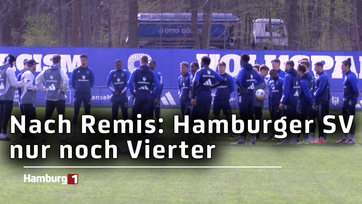 Nach Remis: Hamburger SV nur noch Vierter