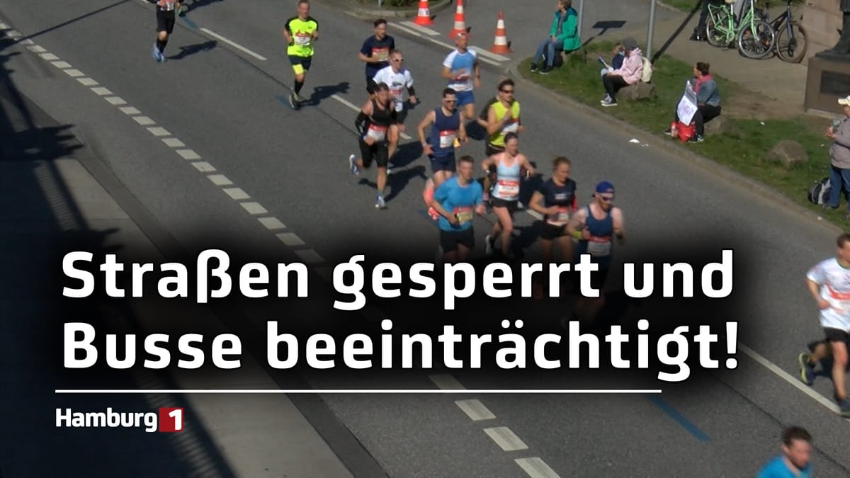 Wegen Haspa Marathon Hamburg: Straßen gesperrt und ÖPNV beeinträchtigt