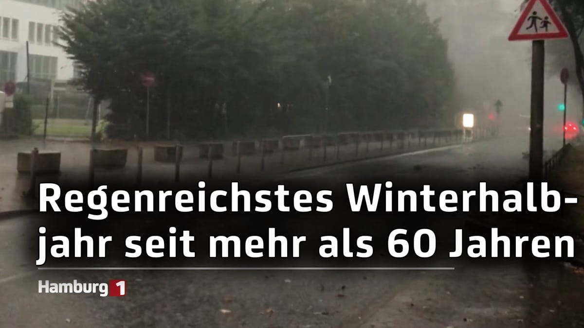 Niederschläge: Regenreichstes Winterhalbjahr in Hamburg seit mehr als 60 Jahren