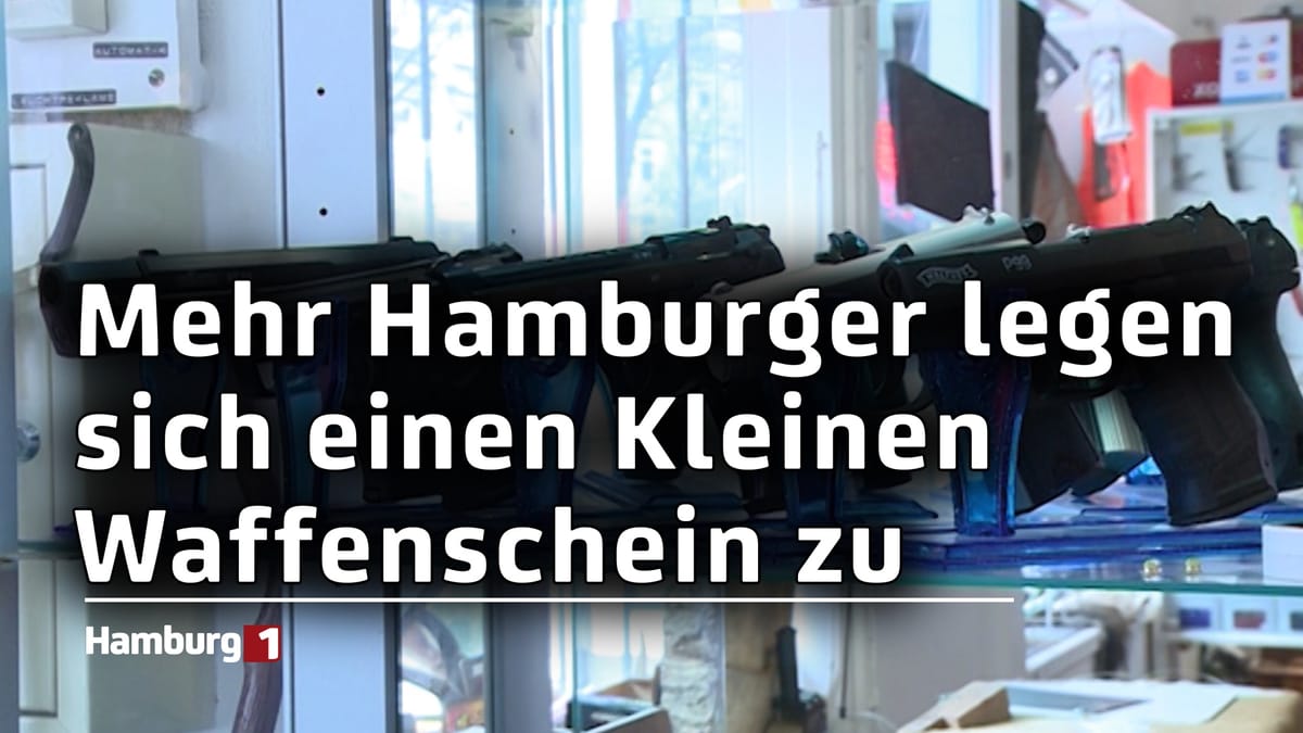 Anfrage: Immer mehr Hamburger legen sich einen kleinen Waffenschein zu