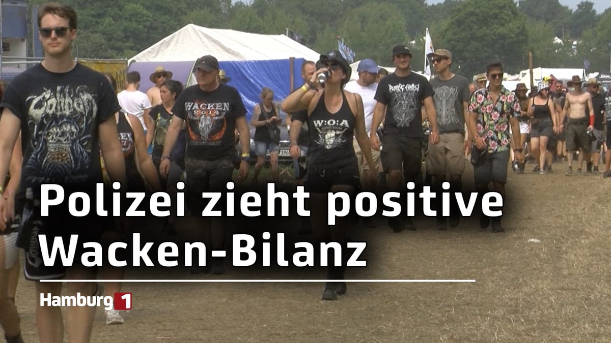 Heavy-Metal-Festival beendet: Polizei zieht positive Bilanz zum "Wacken Open Air"