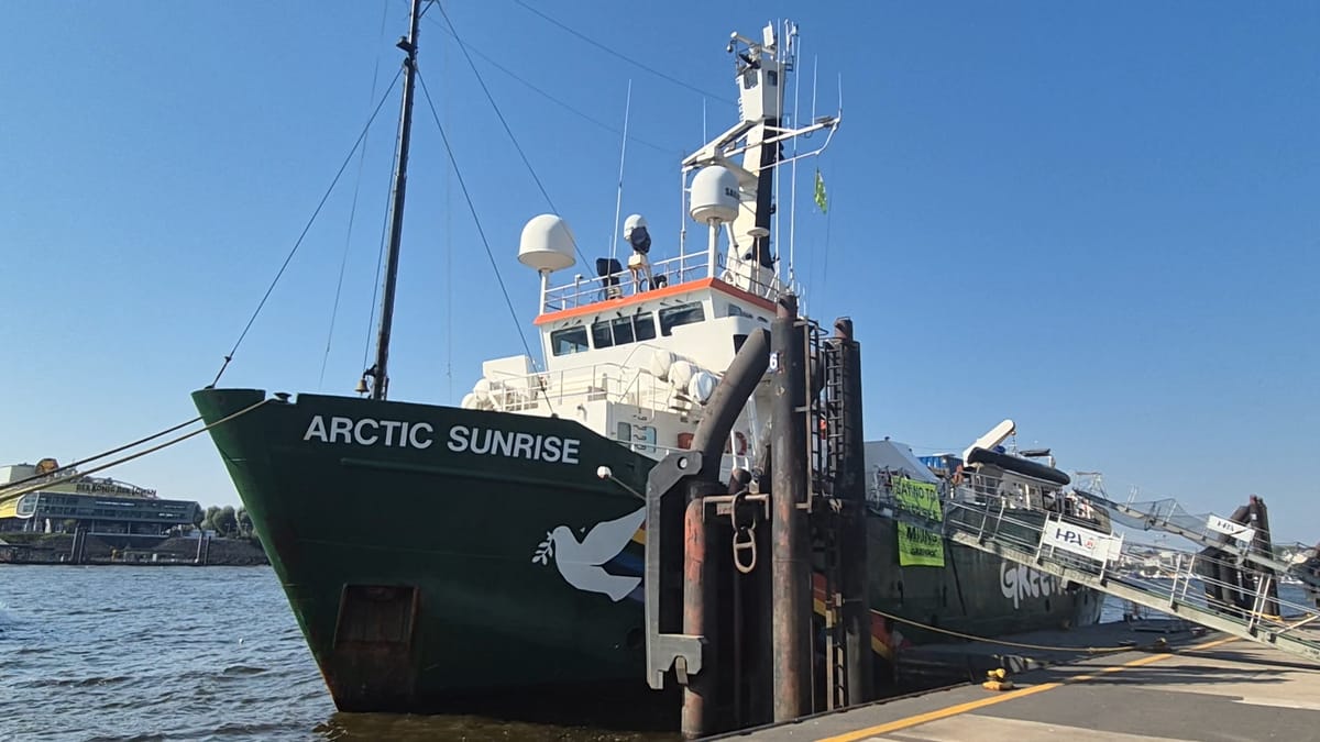 Zurück aus der Arktis: Greenpeace Schiff Arctic Sunrise ist in den Hamburger Hafen eingelaufen