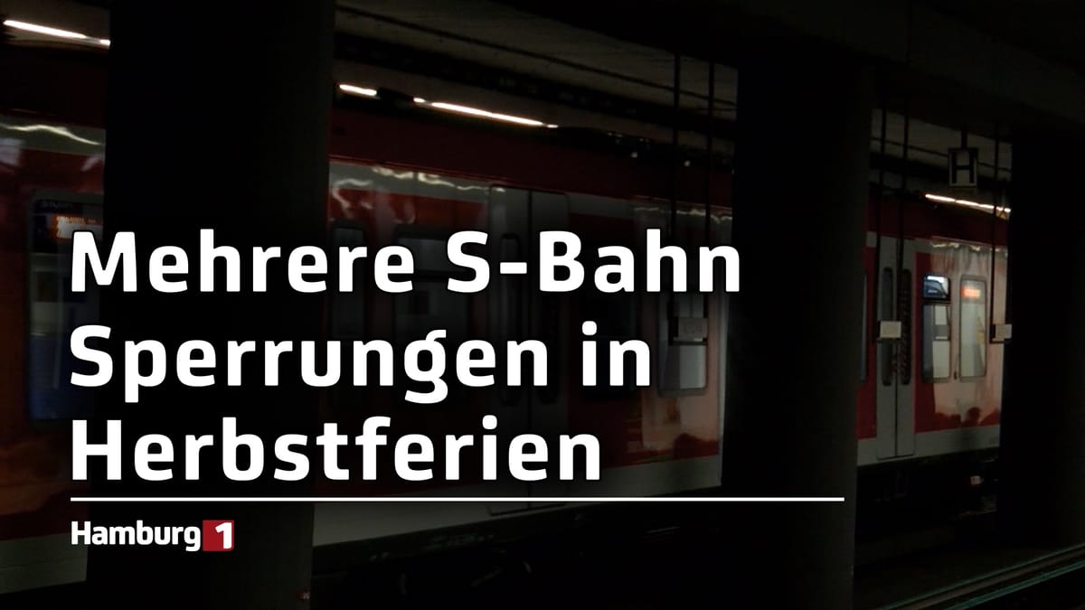 S-Bahn: Mehrere Sperrungen in den Herbstferien