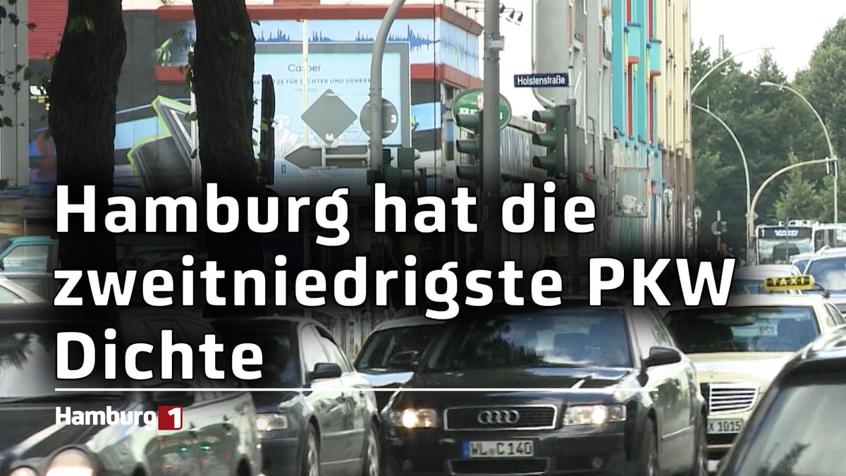 Hamburg hat die zweitniedrigste PKW-Dichte im Vergleich zu allen anderen Bundesländern