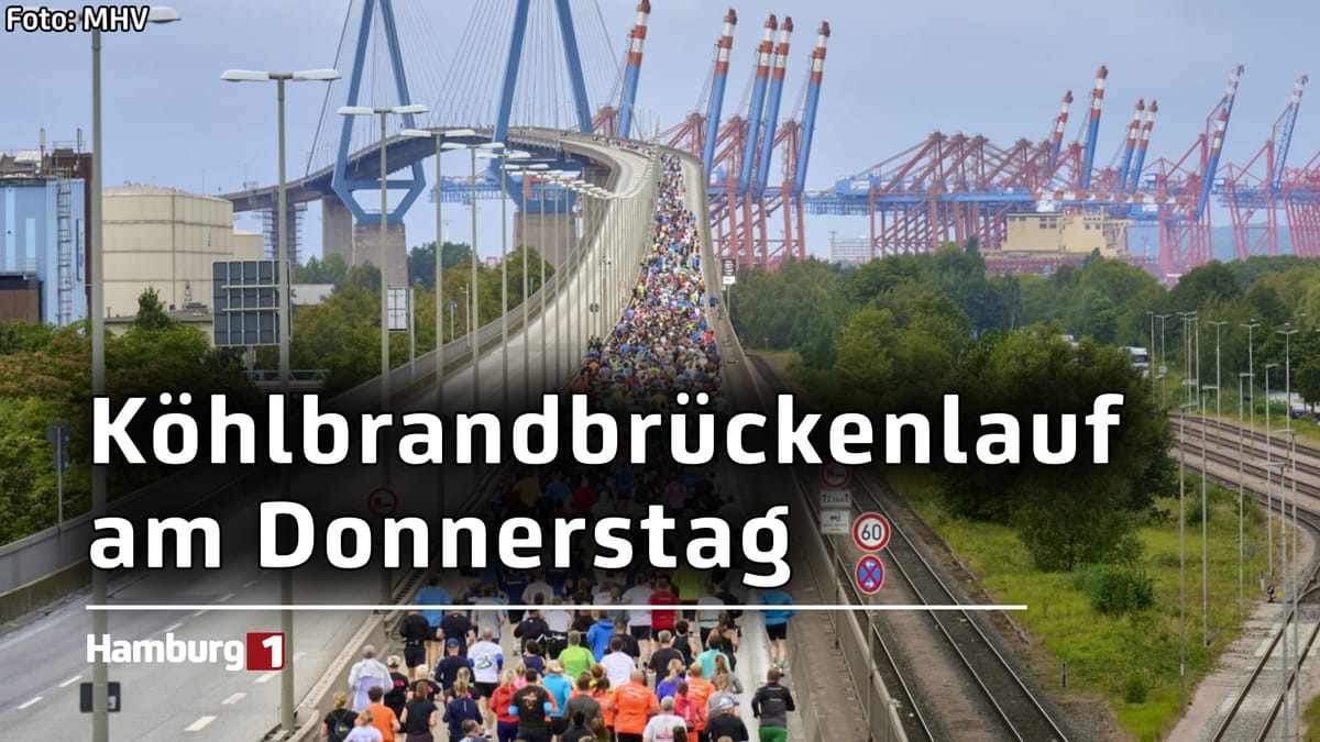 Einmal über Europas zweitlängste Straßenbrücke: Köhlbrandbrückenlauf findet am Donnerstag statt