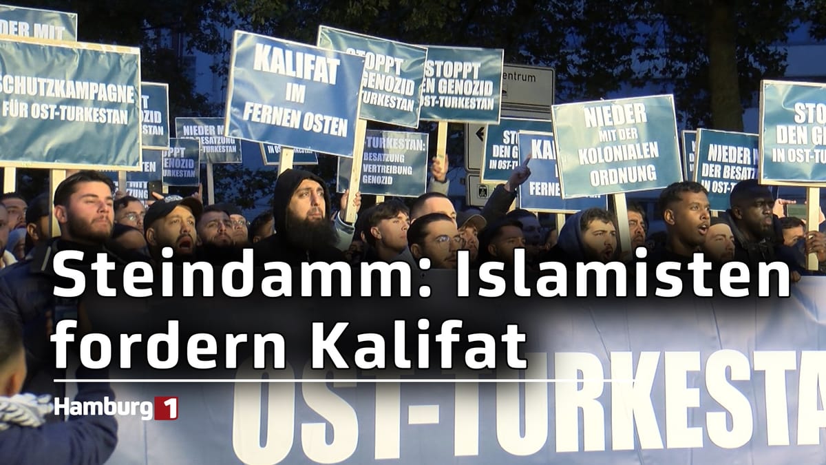 Steindamm: Kundgebung von Muslim Interaktiv