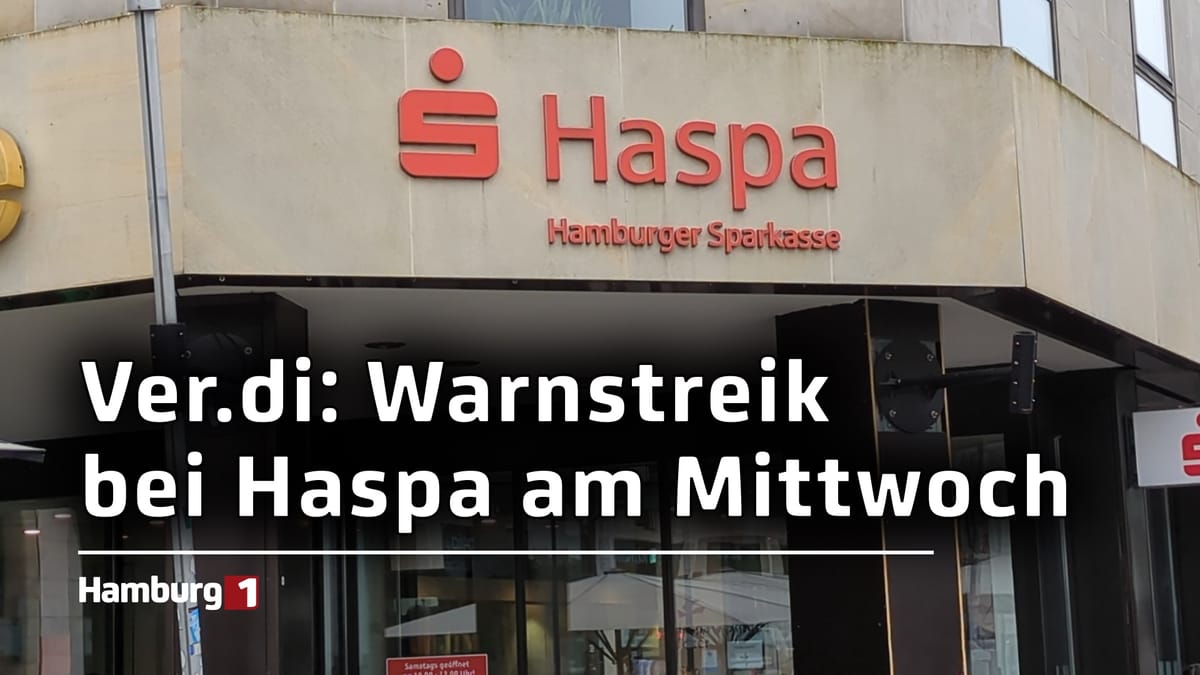 Erneuter Warnstreik: Beschäftigte der HASPA legen am Mittwoch ihre Arbeit nieder