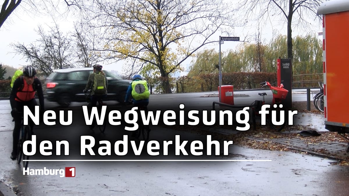 Neue Wegweisung für den Radverkehr in Hamburg