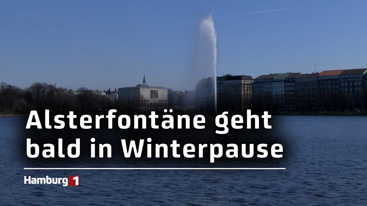 Nächste Woche geht die Alsterfontäne in die Winterpause: Bald folgt die traditionelle Alstertanne