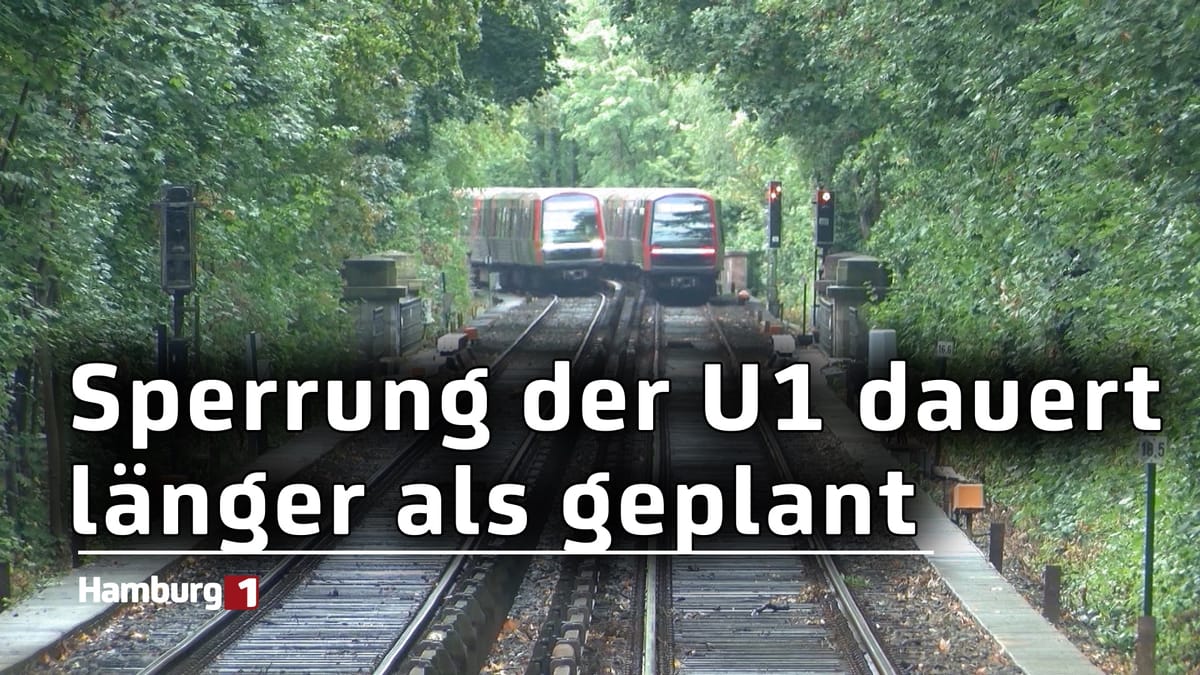 Die Sperrung der U-Bahn Linie U1 dauert länger