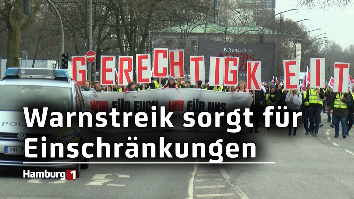 Warnstreik in Hamburg: Einschränkungen in Kitas, Müllabfuhr und Behörden