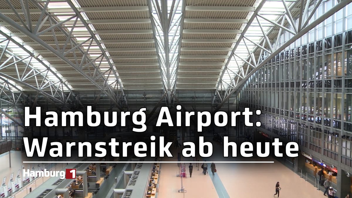 Flughafen Hamburg: Warnstreik ab heute Abend