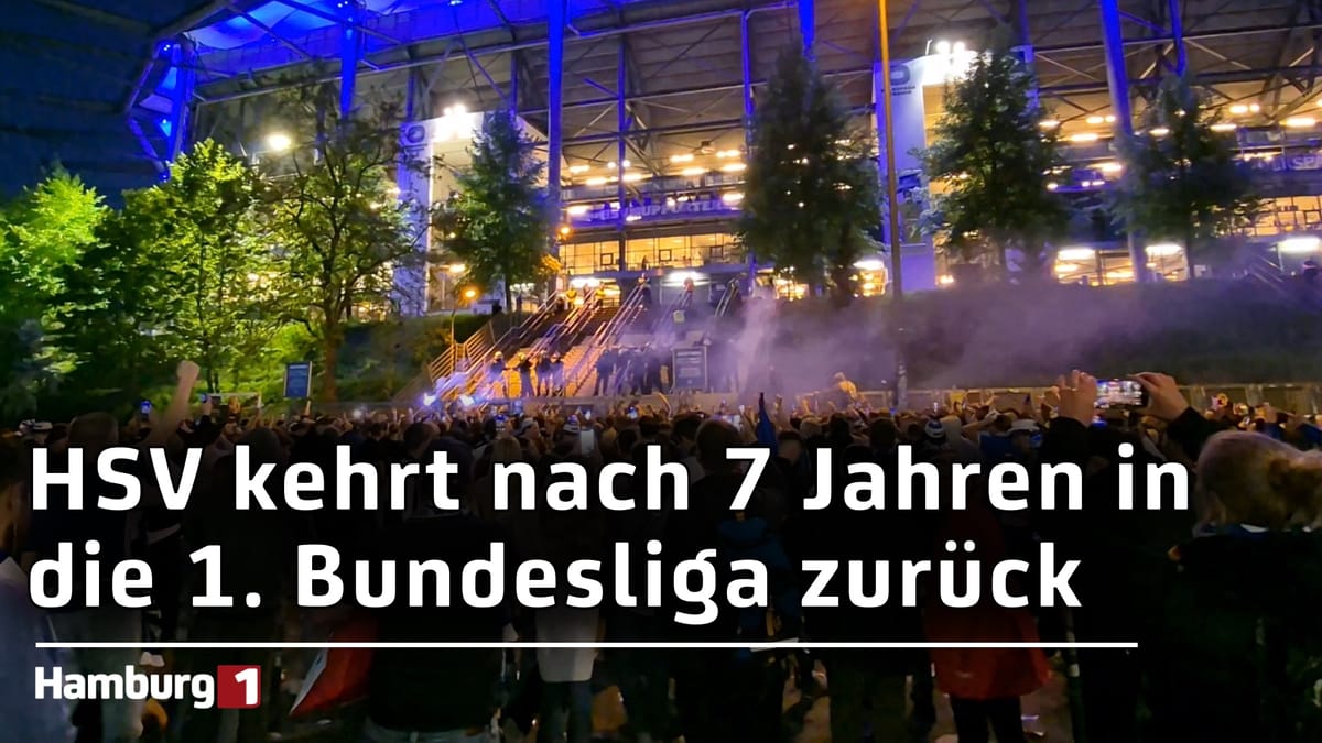 Aufstieg perfekt: Der HSV kehrt nach 7 Jahren zurück in die 1. Bundesliga
