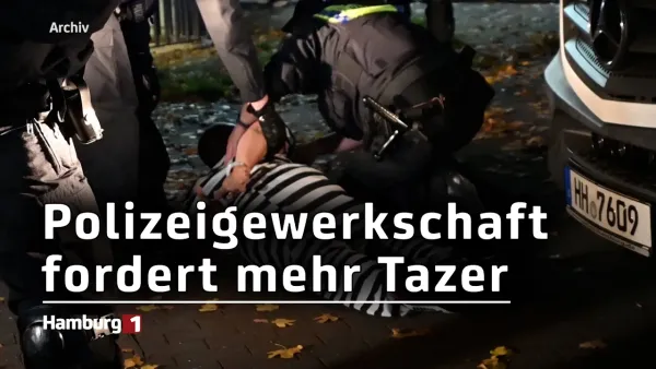 Taser gegen Angreifer: Polizeigewerkschaft fordert mehr Elektroschockpistolen