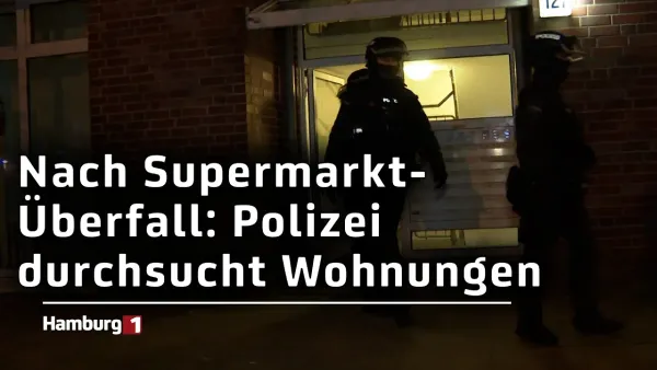 Mehrere Wohnungen nach Supermarkt-Raub durchsucht