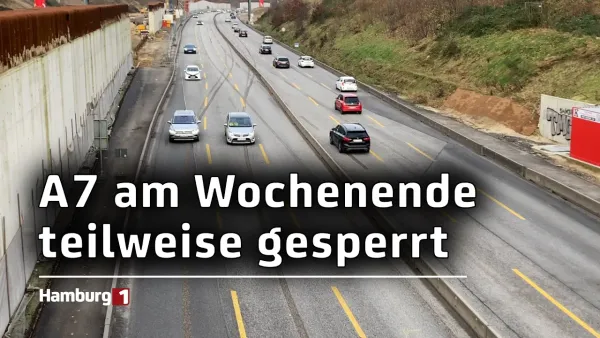 Dringende Reparaturen nötig: A7 muss am Wochenende teils gesperrt werden