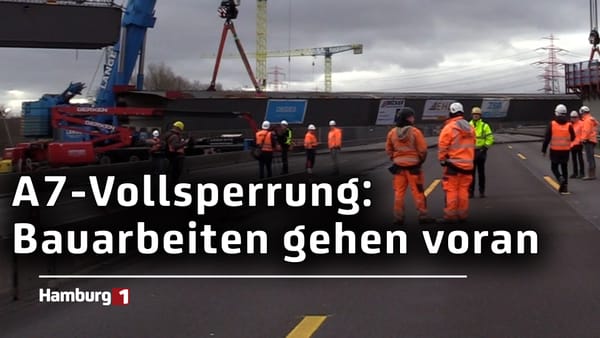 Bauarbeiten auf der A7: Hier kommt die neue Brücke