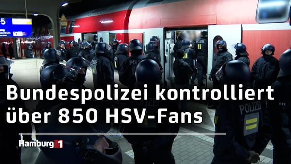 Nach Spiel in Rostock: Großkontrolle der HSV-Fans in Bergedorf