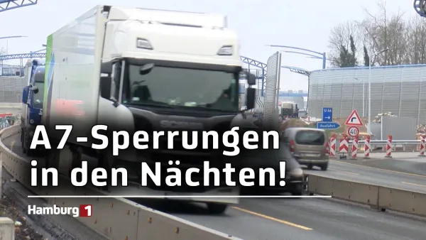 Nächtliche Tunnelsperrung: Verkehrsbeeinträchtigungen auf der A7