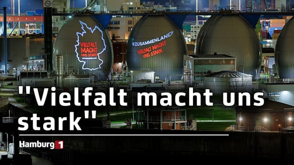 Beleuchtungsaktion im Hafen