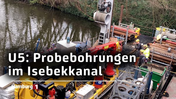 U5-Probebohrungen an der Hoheluftbrücke werden abgeschlossen