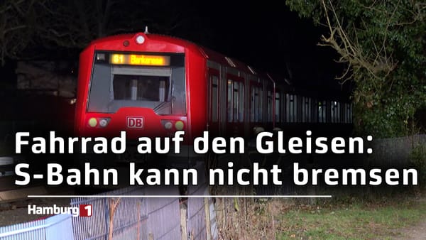 Schock-Moment auf der Linie S1: Bahn kollidiert mit Fahrrad auf den Gleisen