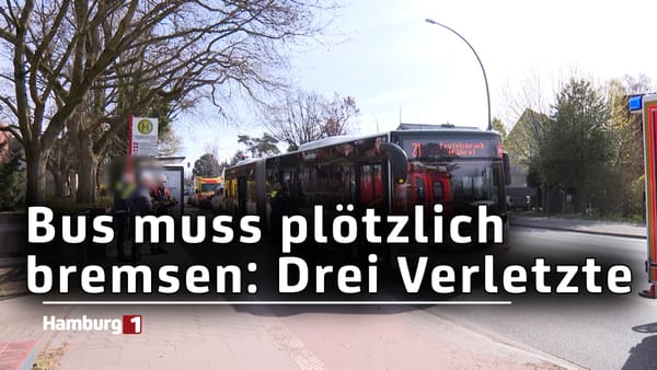 Lurup: HVV Bus musste heute Vormittag plötzlich bremsen