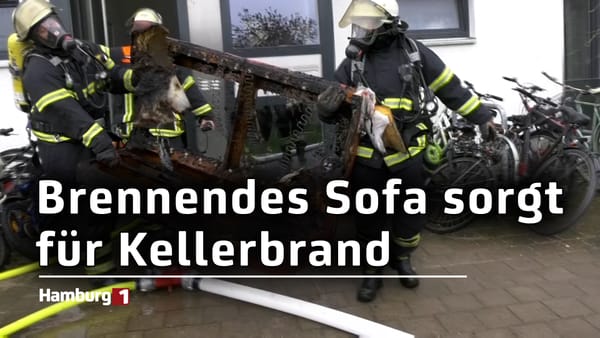 Kellerbrand in Hamburg-Eidelstedt