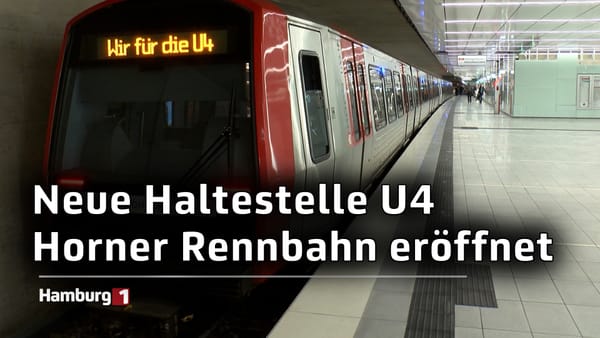 Verlängerung der U4: Neue Haltestelle Horner Rennbahn eröffnet